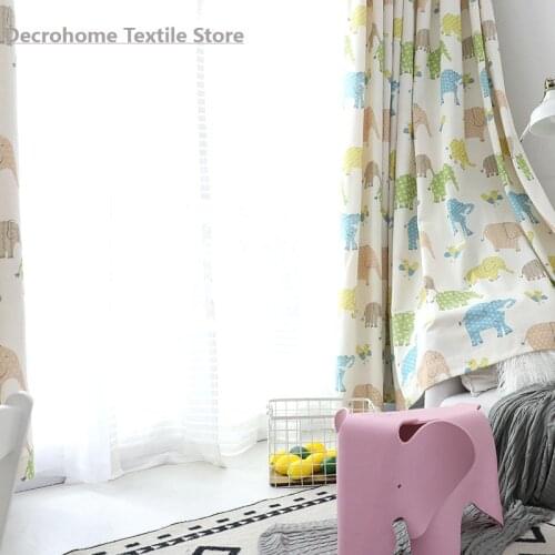 Xingxing Xiangrong Curtain Childrens Curtain Polyester-Cotton Printed Curtain High Shading