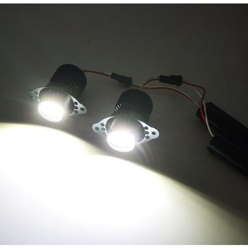 1Pair 80W Cree Chips LED Angel Eyes Halo Marker Ring Light Bulb Canbus For BMW E90 E91 318i LCI 09-11 DRL Error Free car styling