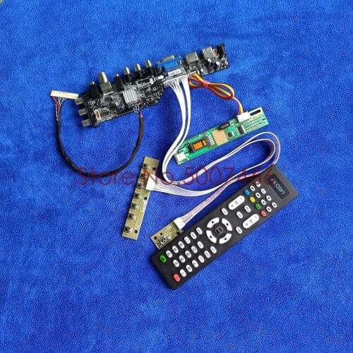 1CCFL USB+VGA+AV drive board kit 1400*1050 LVDS 30-Pin DVB digital fit CLAA150PB03/TFTMD38971CBA/TM150SP/LQ150F1LH22 screen