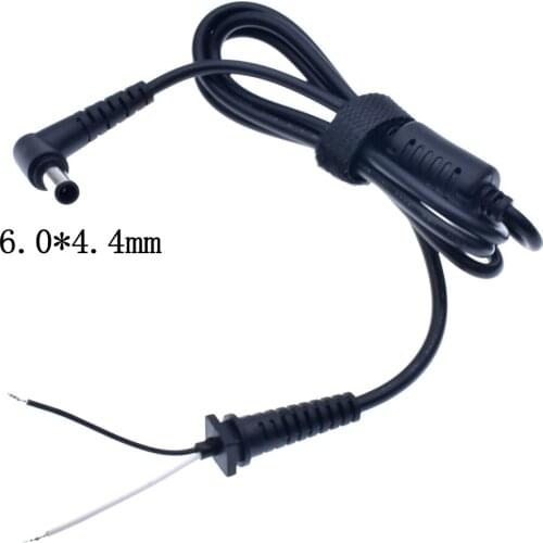 1pcs DC 6.0 x 4.4 6.0*4.4mm Power Supply Plug Connector With Cord / Cable For Sony Laptop Adapter 6.0*4.4