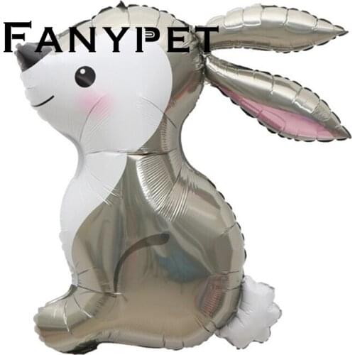10pcs Rabbit Aluminum Film Balloons Jungle Safari Animal Cartoon Helium Ballon Kids Toys Baby Shower Birthday Party Decorations