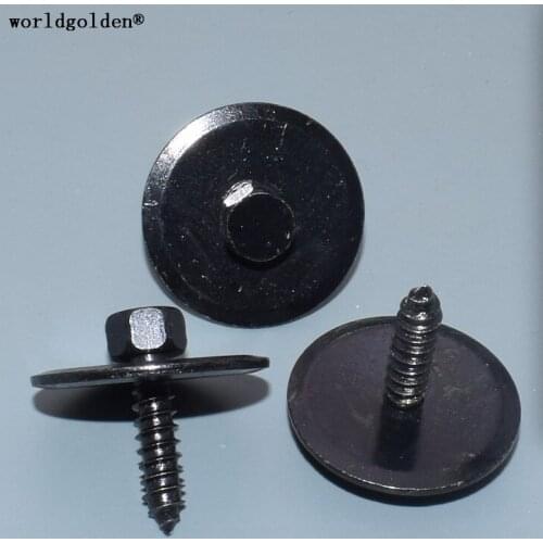 Worldgolden 100pcs metal clip Hexagon Tapping Screw for Mercedes-Benz