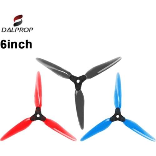 2Pairs DALPROP Fold 6 F6 6" 6inch Foldable 3-Blade PC Folding Propeller for FPV Freestyle 6inch LR6 Long Range Drones DIY Parts