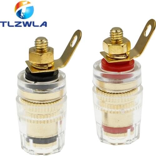 2PCS Banana Connector 4MM Amplifier The Speaker Terminal Banana Plug Socket Connector