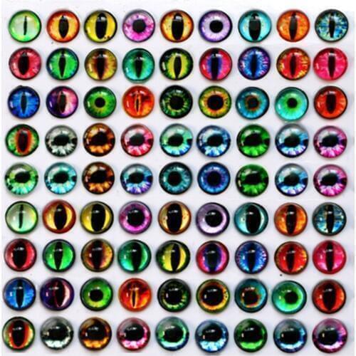 20PCS Plastic Glass Paper Dolls Eyes Toys Dinosaur Teddy Animal Eyes Gem DIY Crafts Eyeballs Accessories 6/8/10/12/14/15/16/18mm