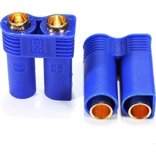 200 Pairs/Lot RC LiPo Battery Charge Adapter 100A EC5 Plug 5mm M/F Connector