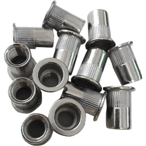 30Pcs M8 Rivet Nuts Stainless Steel Threaded Rivet Insert Nuts M8-1.25mm
