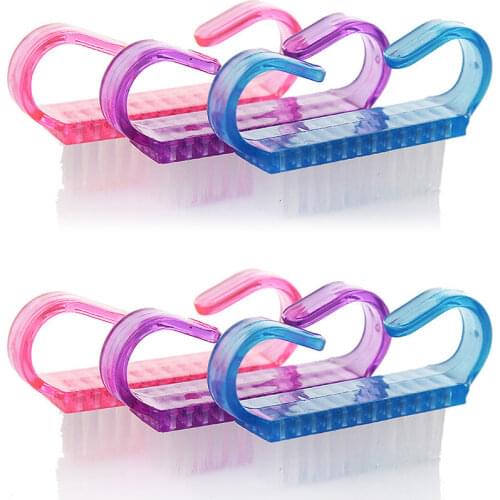 6 Pieces/lot 3 Pieces/lot Mixed Acrylic Nail Brush Tool Plastic Nail Art Dust Clean Nail Brush Manicure Soft Nail Art Tools