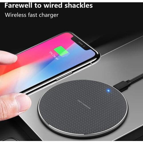 10W Qi Wireless Charger for iPhone 11 12 X XR XS Max 8 Fast Power Bank Accessories for Ulefone Doogee Samsung Note 9 Note 8