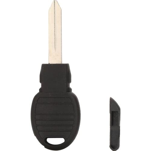 Kutery Remote Key Shell For Chrysler Jeep Dodge Car Key Case Cover Transponder Chip With Uncut Blade Blank Fob Case