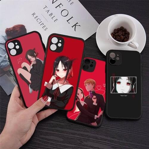 Anime Kaguya Sama Phone Case For iphone 12 11 8 7 plus mini x xs xr pro max matte transparent cover