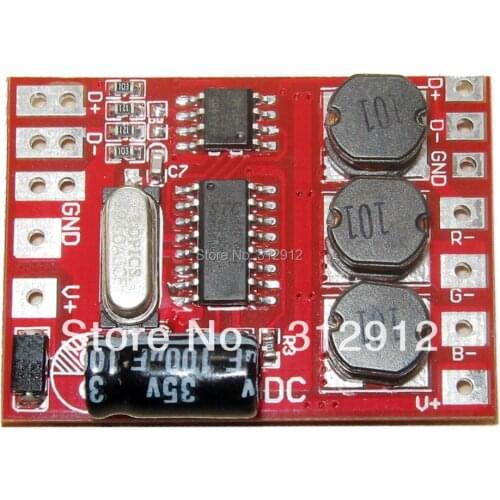 DM-100DC,3channel dmx constant current decoder,DC9-32V input,600ma*3 channel output