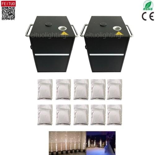 H-2machine+10 packs fuel 5m height fire spray Machine DMX Flame Spray Projector 750w cold sparkler Fireworks machine