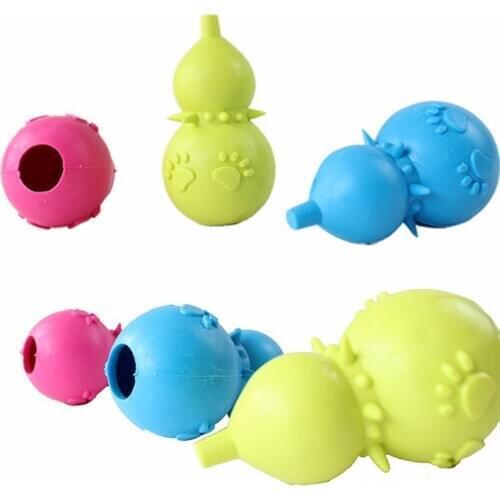 Pet Rodent Puppy Dogs Toys Play Exercise Plastic Small Gourd Toy For Dogs Pet Perros Squeaky Toys Squeaker Toys Teeth Training