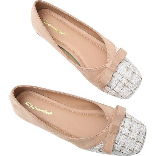 Two Color Splicing Classic shoes shallow mouth square head single shoes soft bottom comfortable shoe zapatos de mujer Size 32-44