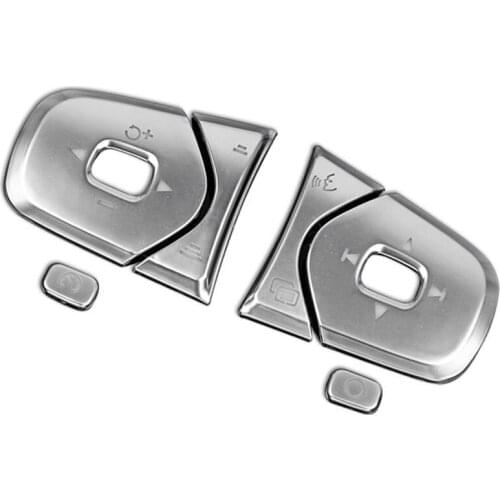 Steering Wheel Buttons Sequins Decoration Cover Trim 6Pcs for Volvo XC60 S90 XC90 2017-18 Car Styling