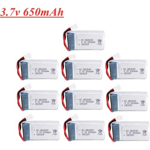 3.7v 650mah lipo Battery For SYMA X5C X5C-1 X5 H5C X5SW 852540 3.7V Lipo Drone Rechargeable Battery 1PCS to 10pcs
