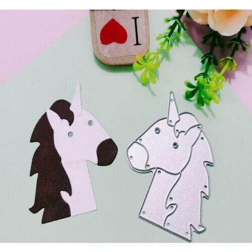 Horse head Metal Cutting Dies for DIY Scrapbooking Album Paper Cards Decorative Crafts Embossing Die Cuts