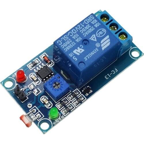 DC5V/12V relay light control switch module, light-seeking light detection switch