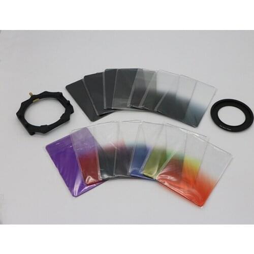 100*150mm Z Series Square Filter Set Full ND2 ND4 ND8 ND16 Graduated Red ND2 14COLORS SET Lens Filter Holder Camera For Z Series