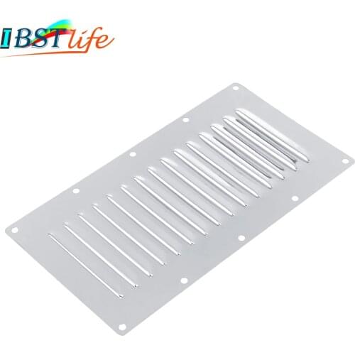 Stainless Steel 304 Boat Marine Rectangular Venting Panel Air Vent Louver Grille Ventilation Louvered Ventilator Grill Cover