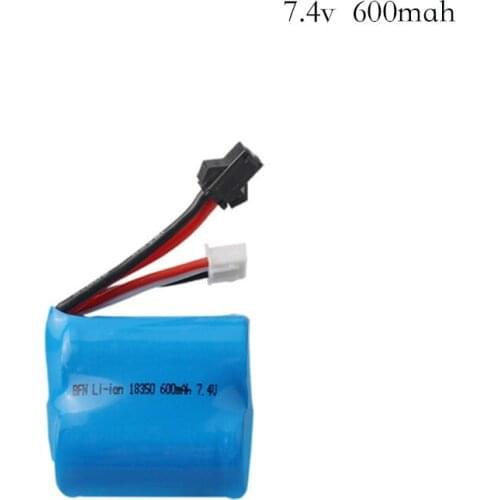 Original 7.4v(3.7v * 2) 600mAh 20C Li-ion battery for TK H100 H102 S2 High speed remote control RC boat 7.4 v battery 18350