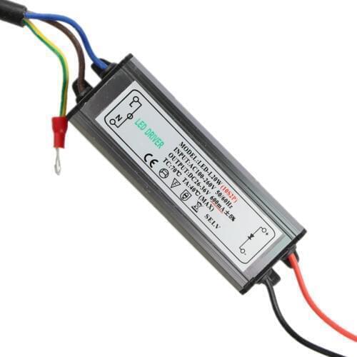 PHISCALE 1pcs 20W Waterproof Integrated LED Driver Power Supply Constant Current AC100-260V 600mA for 20W LED Bulb