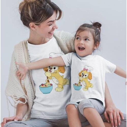 Family Look Shirt Mommy And Me Clothes Disney T-Shirt Dad Baby Girl Tops Father Mother Daughter Son Matching Family Outfits Look