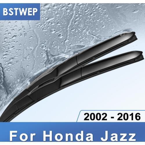 BSTWEP Hybrid Wiper Blades for Honda Jazz fit Hook Arms Model Year from 2002 to 2016