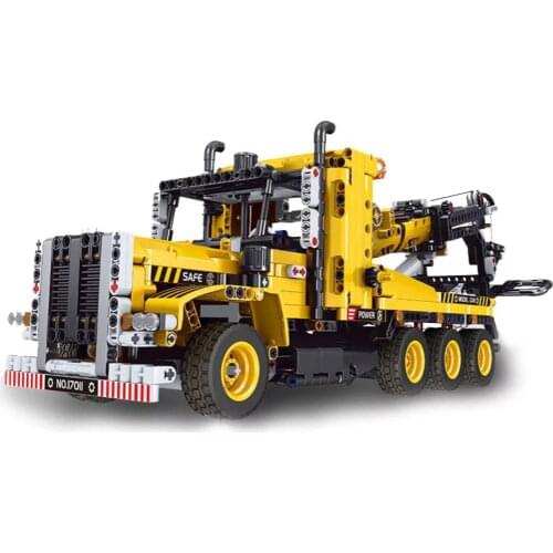 MOULD KING 17011 Building Blocks High-Tech Tow Truck MOC-43434 Model Bricks Road Trailer Toys For Teens and Kids Christmas Gifts