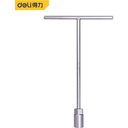 Deli Universal T-bar Socket Spanner 19mm Socket Wrench Nut Spinner Chrome Vanadium Auto Motorcycle Professional Tools Hand