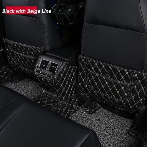 Car Rear Seat Anti-Kick Pad Rear Seats Cover Back Armrest Protection Mat For Honda Accord 10th 2021 2018 2019 2020 Accessories