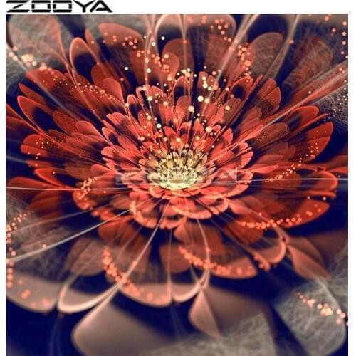 ZOOYA Round Diamond Painting Wall Sticker Diamond Embroidery Mandala Flower 5D DIY Pictures Of Rhinestone Cross-Stitch Kit R1696