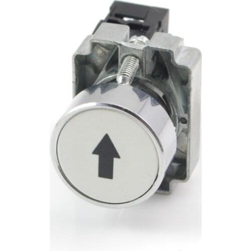 1 N/O XB2BA3341C Momentary White Flush Pushbutton With Arrow Mark Replaces Tele