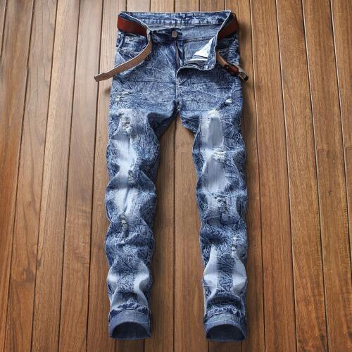 2019 Mens Spring jeans Men Straight Denim Jeans Men Casual Long Pants pantalon Men Casual jeans Trousers Classical Blue Jean