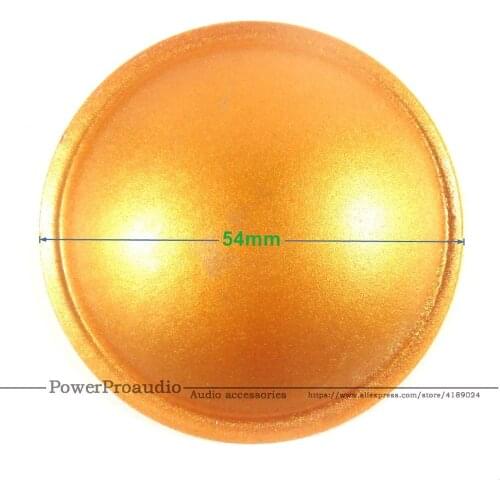 50pcs /Lot 54mm Gold Color LOUDSPEAKER SUBWOOFER / BASS SPEAKER DUST CAP