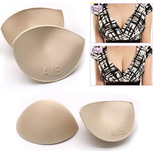 6Pcs=3pair Sexy Removeable Bra Pads for Swimsuit Bikini Insert Chest Cup Thick Sponge Breast Enhancer Push Up Bras Padded