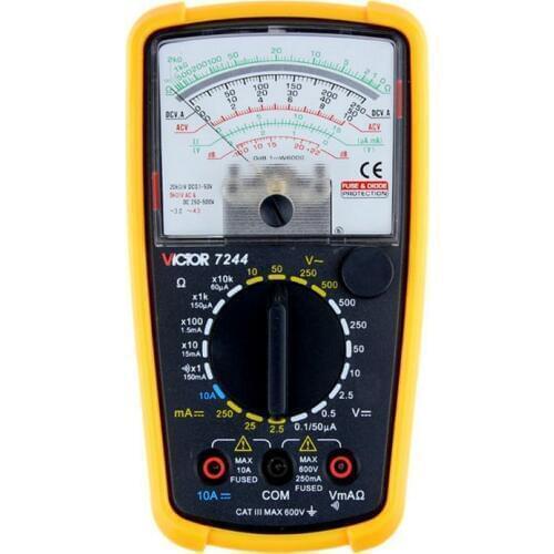 VICTOR VC7244 analog multimeters, mechanical multimeter, the new, measurable current / resistance / with buzzer