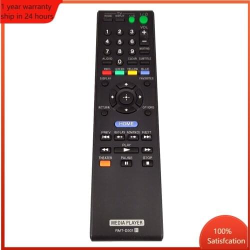 Used WiFi Digital HD Media Player NetFlix Remote RMT-D301 For SONY SMP-N100 Fernbedienung