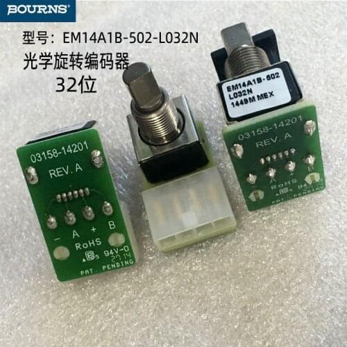 1uds Rotary optical Encoder BOURNS EM141A1B-502-L032N 32 PPR Bracket de codificador óptico interruptor 4 pies