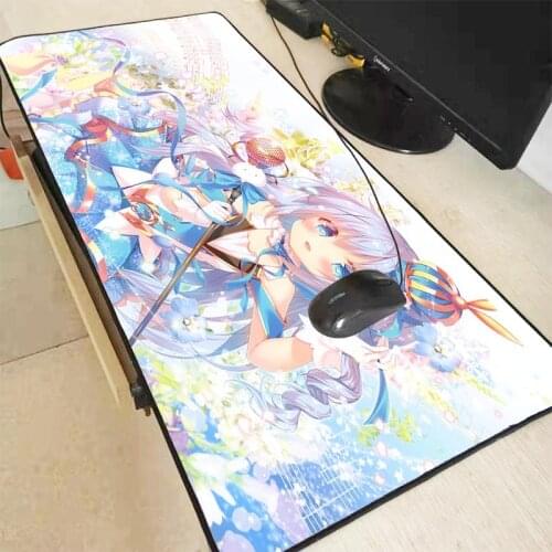 Mairuige Anime Girl Speed Locking Edge Large Rubber Mouse Pad Waterproof Game Desk Mousepad Keyboard Mat for Csgo Dota LOL