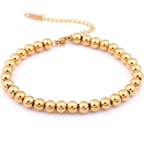 Stainless Steel Bracelet Women Beads Bracelet For Women Men Jewelry Couple Bracelet Charm Bracelet Mens Jewelry Accessory Gifts