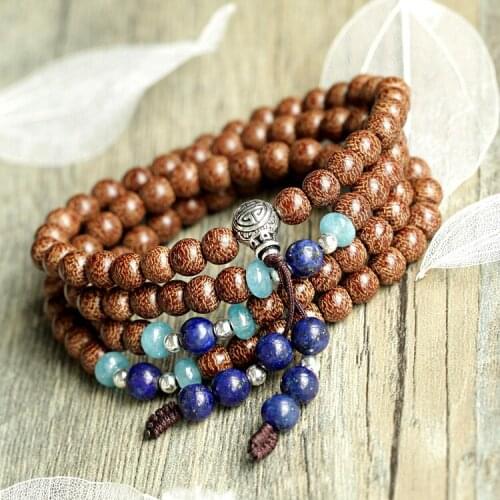 Pulseira Masculina Erkek Bileklik Genuine Bodhi Bracelet 7mm108 Natural Snow Beads Bracelets Circle Folk Style Transfer Gift