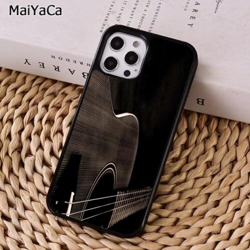 MaiYaCa Music Guitar Instrument Phone Case For iphone 11 12 mini Pro X XR XS MAX 6S 7 8 Plus 5S SE 2020 Cover coque Shell