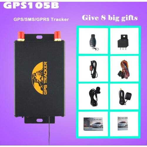 Global Positioning System Multifunctional Vehicle Tracker GPS103B Continuously Tracks Vehicle Maintenance with Remote Controller