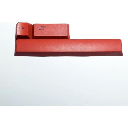 3pcs/set Red Esc 6.25U spacebar Enter Key Caps PBT Keycap Modifiers Key Caps For Cherry Box Outemu switches mechanical keyboard