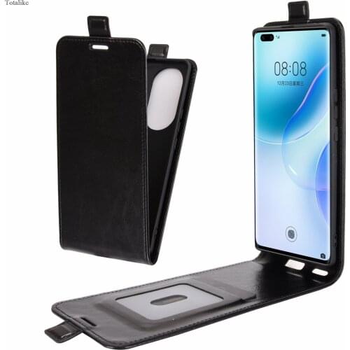 Business Style Pu leather phone case for Huawei Nova 8 Pro 5G Magnetic button flip Cover Card Slots Protective Phone Bag Case