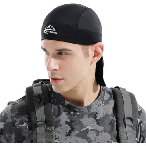 Summer Cycling Cap Fast Dry Ice Silk Bandana Sports Casual Hats Running Uv Protection Pirate Bandana Cap