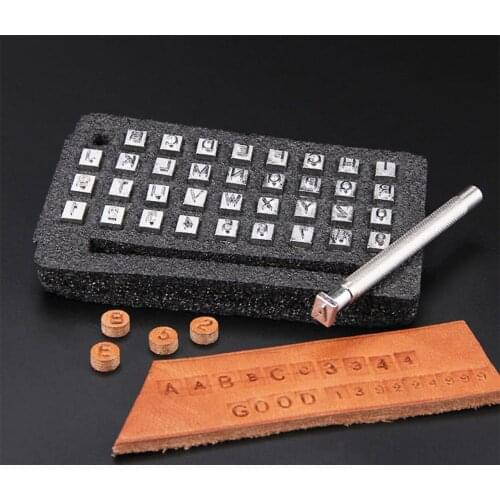 32PCS Indian Symbol Pattern Stamper Set Leather Stamping Tool Punch Stamps Knurled Non-slip Handle Steel Punch Tools
