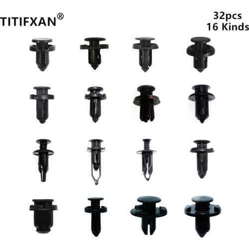 Auto bumper fender wheel arch trim push-in expansion plastic fasteners clips set for Toyota solara Avalon Hilux 4Runner Venza